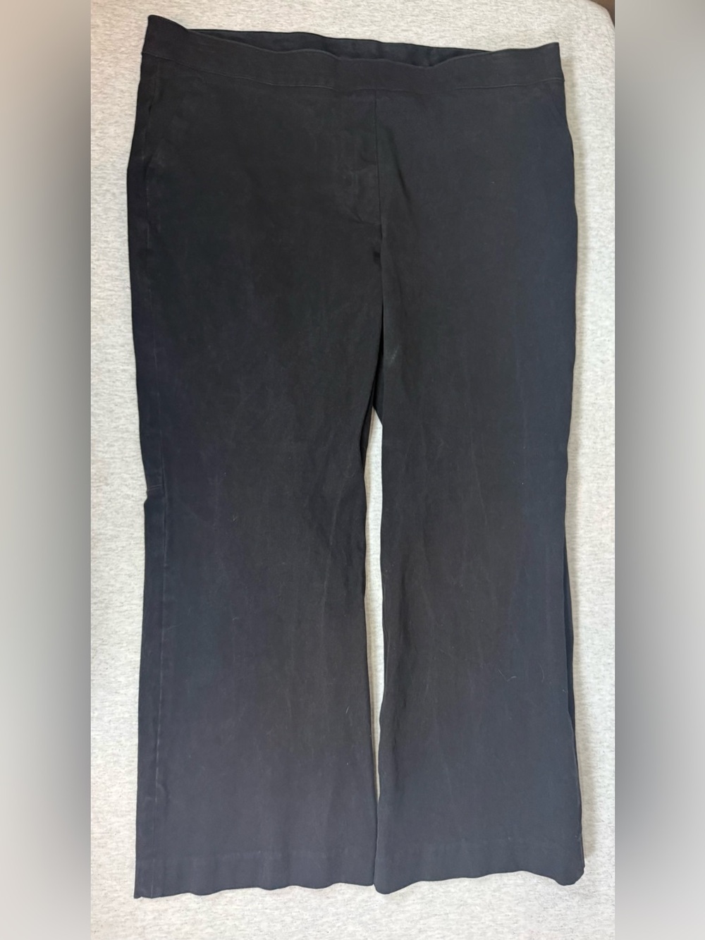 Spanx Black Pull-On Casual Wide Leg Pants Size XL